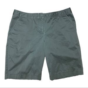 Tommy Bahama Shorts Womens 8 Olive Green Bermuda Walking Spandex  Designer